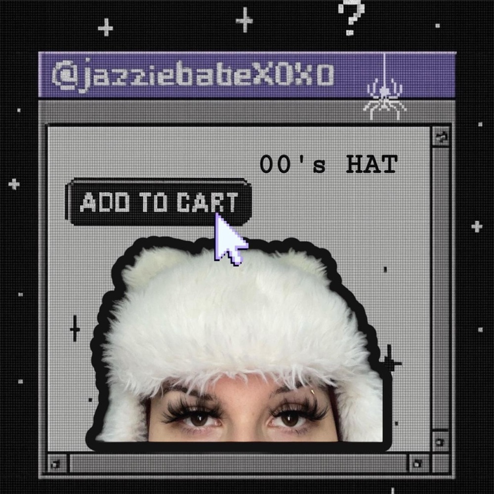 GENUINE Y2K Fuzzy Bear hat (Tuque)
